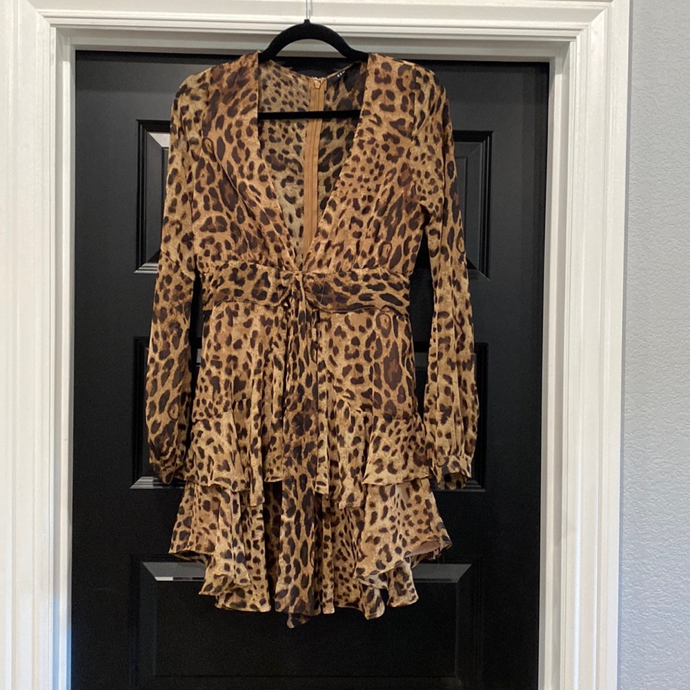 Leopard dress, Size-Medium, Brand-Storia